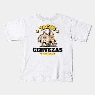 Tacos & Cervezas Beer Lover Friends Amigos Kids T-Shirt